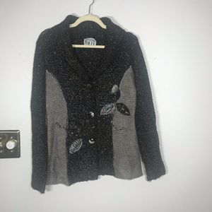 KEREN HART Cardigan Sweater Jacket, Size M…